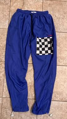 Dope Men's Blue Circuit Jogger Pants Size M Zip Pocket Cinch Ankle